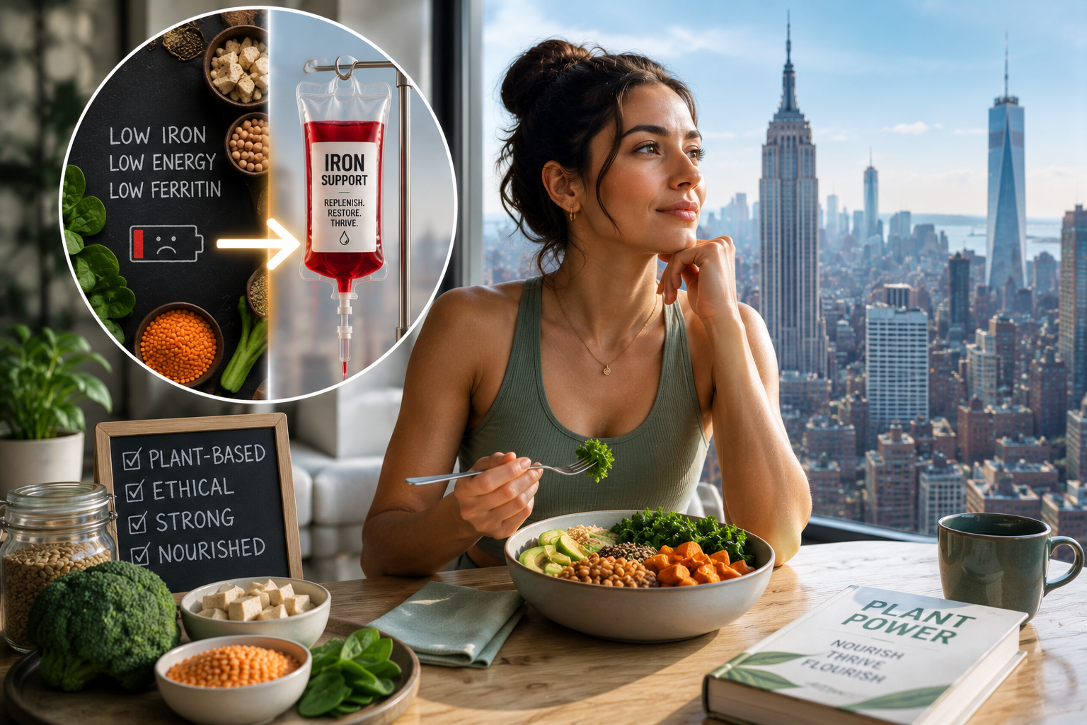 Vegan & Vegetarian Iron Deficiency in NYC: When Plant-Based Diets Need IV Iron Support