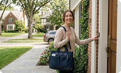 Clinician Arrives at Your Home