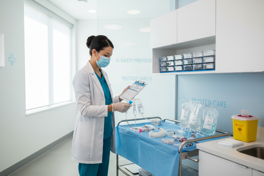 Medical Oversight & Safety
All drips administered by licensed RNs under physician oversight


Clean, sterile environment; medical-grade IV supplies


Pre-infusion screening to assess suitability (especially for chronic conditions)
